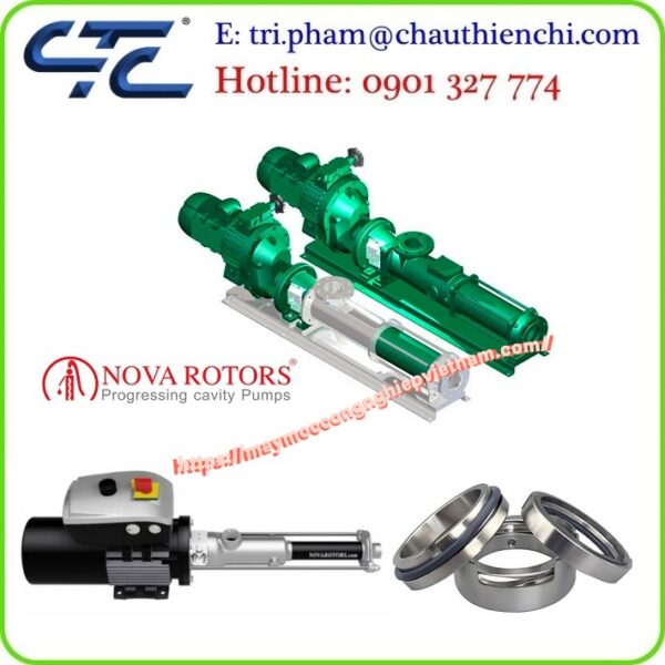 Máy bơm trục vít Nova Rotors Scew pump - Máy móc công nghiệp Việt Nam