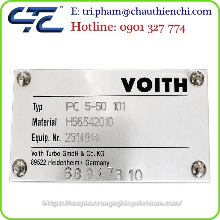 Đại lý bơm VOITH chính thức tại Việt Nam